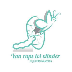 Logo van auteur Van Rups Tot Vlinder van lesmaterialen en blogs