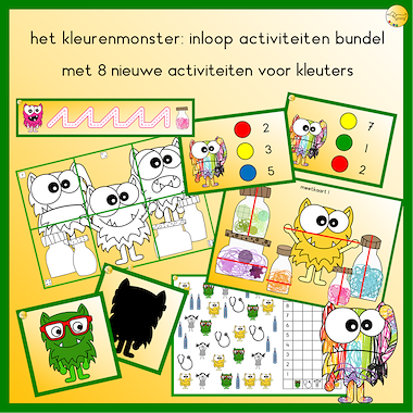Lesmateriaal Het kleurenmonster: inloop activiteiten bundel van auteur JufJoyceKuenen