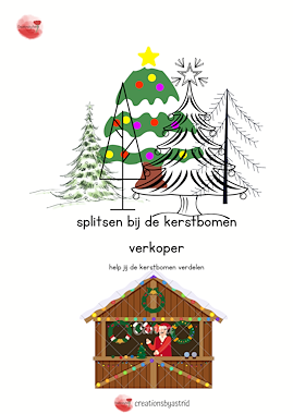 Lesmateriaal Splitsen bij de kerstboom verkoper van auteur Creations by Astrid slide 1