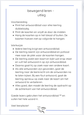 Lesmateriaal bewegend leren, lijn 3 thema 1 week 1 van auteur Juf Kitty B slide 4