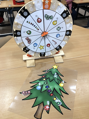 Lesmateriaal Versier een kerstboom met het ikea rad van auteur Juf Lizzie