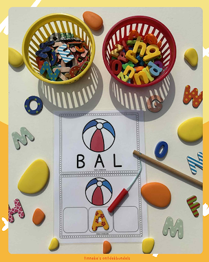 Lesmateriaal Spelen met 3 letter woorden!  van auteur Tinnekes ontdekbundels slide 4