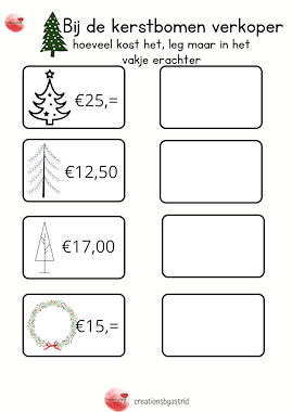 Lesmateriaal Kerstbomen verkoper van auteur Creations by Astrid slide 3