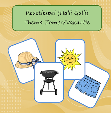 Lesmateriaal Halli Galli Thema Zomer/Vakantie van auteur Jabbedabbedoe