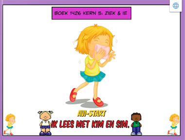Lesmateriaal Lees met Kim en Sim: Kern 5: ziek & ie van auteur Gratis leuke leesboekjes