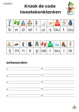 Lesmateriaal Spellenpakket met 9 spellen met tweetekenklanken van auteur de beweegjuf slide 2