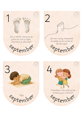 Lesmateriaal Dagkalender - 365 knusse momentjes van auteur knussekleuterwereld slide 2