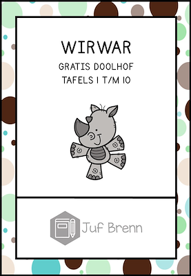 Lesmateriaal WIRWAR: TAFELS 1 T/M 10 van auteur Juf Brenn