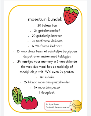 Lesmateriaal Moestuin bundel van auteur JufJoyceKuenen slide 3