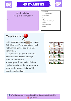 Lesmateriaal Kerstbundel speurtocht naar letter K, telspel en kerstquiz van auteur juf Vicky derde kleuterklas slide 4