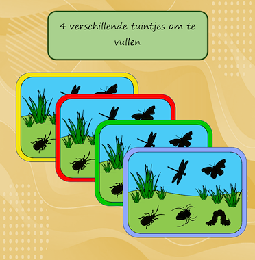 Lesmateriaal Beebotspel Kriebeldiertjes in de tuin van auteur Jabbedabbedoe slide 2