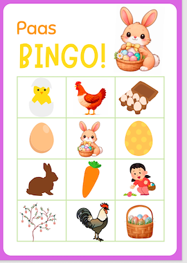 Lesmateriaal Paas Bingo  van auteur Juf_Astrid slide 2