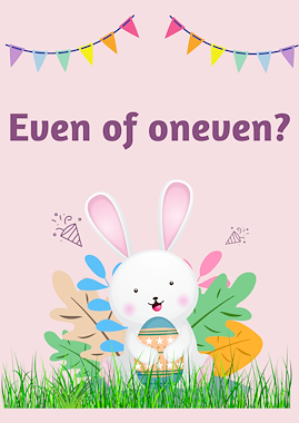 Lesmateriaal Sorteerspel: even of oneven? van auteur Juf Tessa deelt slide 1