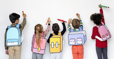 Lesmateriaal Kim en Sim gaan naar school. van auteur Gratis leuke leesboekjes