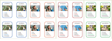 Lesmateriaal Kwartet - Zwakke werkwoorden o.t.t. - o.v.t. - v.t.t. van auteur Janet Baptist slide 2