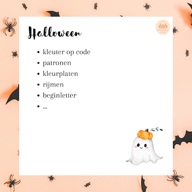 Lesmateriaal Werkboekje Halloween/ Griezelen van auteur MiaenCo slide 3
