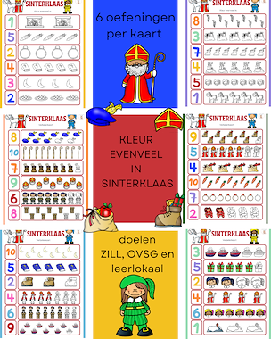 Lesmateriaal Voordeelbundel sinterklaasspelletjes van auteur Little Play Friends slide 3