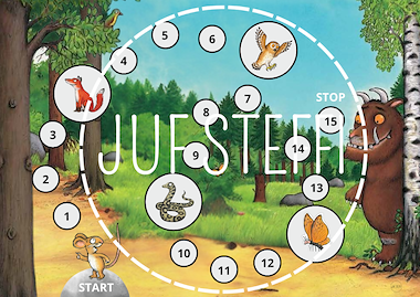 Lesmateriaal gezelschapsspel - de Gruffalo van auteur Juf Steffi