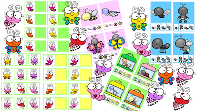 Lesmateriaal kriebeldiertjes gezelschapsspelletjes van auteur Little Play Friends slide 4