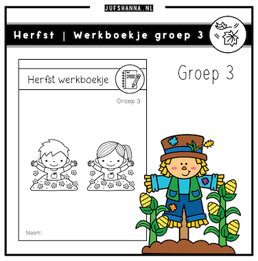 Lesmateriaal Herfst | Werkboekje groep 3 van auteur Juf Shanna