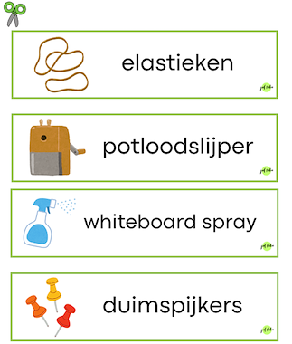 Lesmateriaal Labels klasorganisatie van auteur Juf Nika slide 3