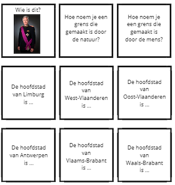 Lesmateriaal Mix en ruil thema België van auteur Juf Deelt slide 3