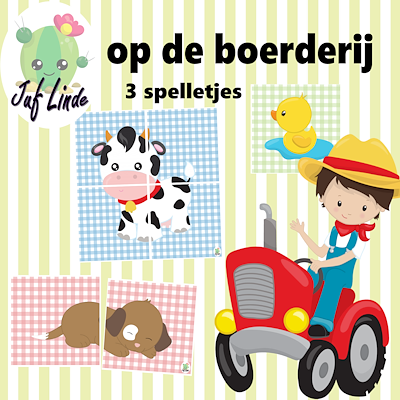 Lesmateriaal op de boerderij van auteur juf Linde