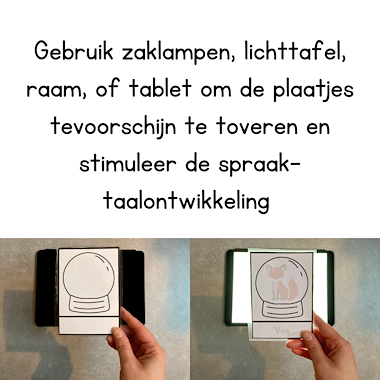 Lesmateriaal Tover woordkaarten winter | peuters kleuters licht van auteur My Teacher Shares slide 3