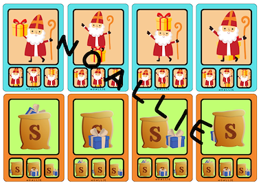 Lesmateriaal Sinterklaas KWARTET plaatsbegrippen van auteur Noallie