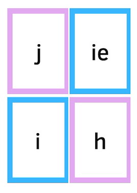 Lesmateriaal kaarten met de leesletter 10 cm x 7 cm van auteur Lucia Bytebier