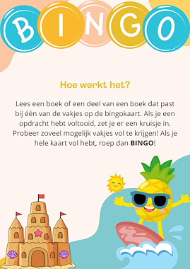 lesmateriaal Leesbingo Zomer van auteur Speelwijs