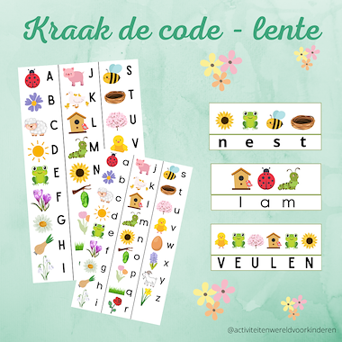 Lesmateriaal Lente - Kraak de code  van auteur Nanny Melissa