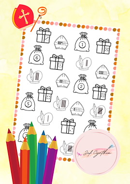 Lesmateriaal Match de Mijter, Muts, Zak en Pakje! van auteur Juf_Cynthia_ slide 1