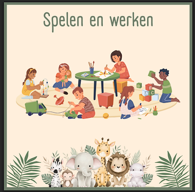 Lesmateriaal Dagritme kaartjes thema jungle van auteur Juf Jennifer slide 1