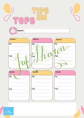 Lesmateriaal Tips en tops van auteur Juffie Sharon slide 1