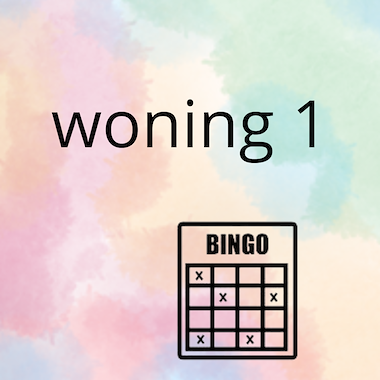 Lesmateriaal AN - mijn woning (deel 1) - spel 8: bingo van auteur Peggy Van Rompaey