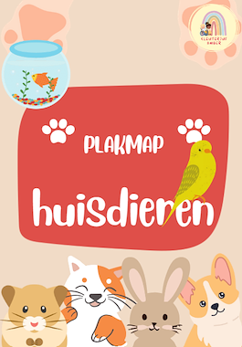 Lesmateriaal Plakmap huisdieren van auteur Kleuterjuf Amber