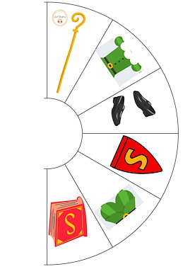 Lesmateriaal Draairad Sint en Piet aankleden van auteur Juf Shany slide 4