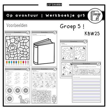 Lesmateriaal Op avontuur | Werkboekje groep 5 van auteur Juf Shanna slide 2