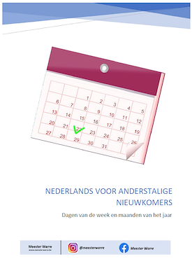 Lesmateriaal ATN - dagen en maanden van auteur Meester Warre