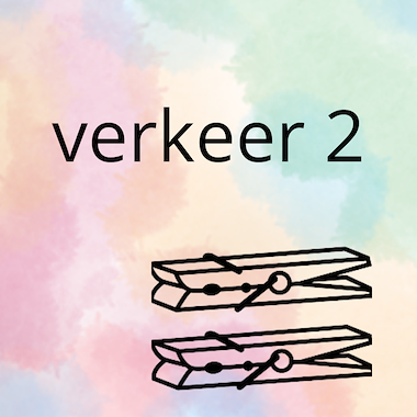 Lesmateriaal AN - het verkeer (deel 2) - spel 2: knijpkaarten van auteur Peggy Van Rompaey