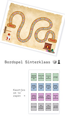 lesmateriaal Bordspel: Sinterklaas: pakjesavond van auteur JufkeSarah