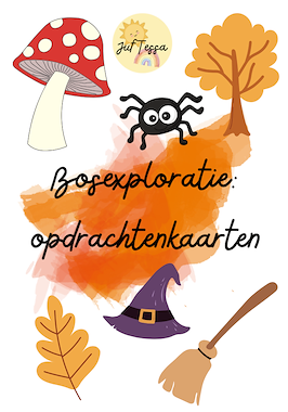 Lesmateriaal Bosexploratie Halloween van auteur Juf Tessa