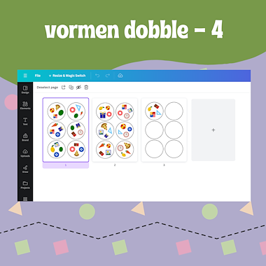 Lesmateriaal vormen dobble van auteur Kelly Meeus slide 2