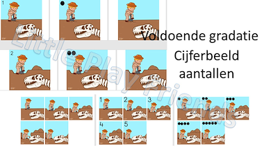 Lesmateriaal dinosaurussen - verhaal en logische volgorde van auteur Little Play Friends slide 2