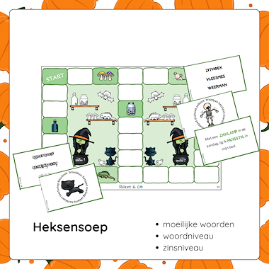 Lesmateriaal Leesspelletjes Halloween AVI E5 en hoger van auteur Raket en Co slide 3