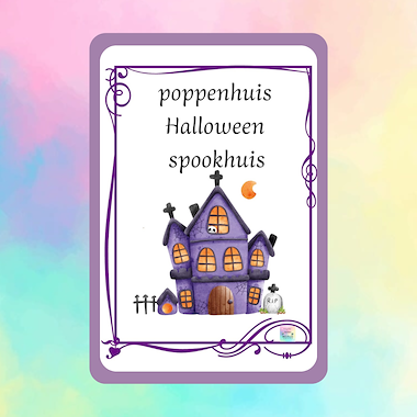 Lesmateriaal Aldi poppenhuis halloween spookhuis van auteur kleuterwereldjes van roxillien