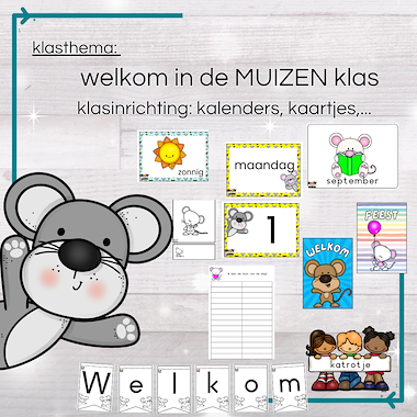 lesmateriaal welkom in de muisjesklas van auteur katrotje