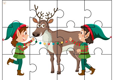 Lesmateriaal Puzzel kerst/winter van auteur Juf Shany slide 3