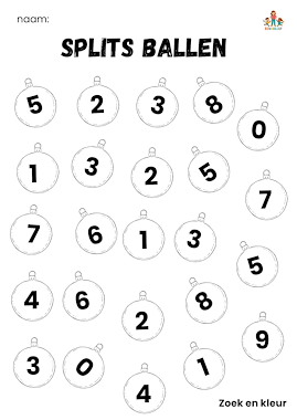 Lesmateriaal Splits ballen Kerst lampje van auteur de beweegjuf slide 3